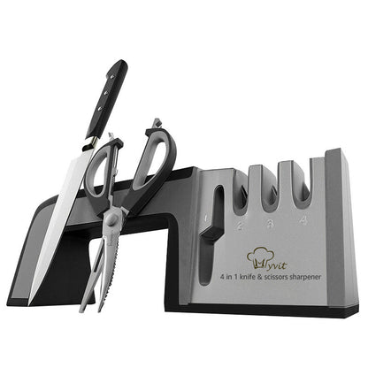 Kitchen Quick Knife Sharpener with Customizable Stone
