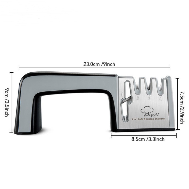 Kitchen Quick Knife Sharpener with Customizable Stone