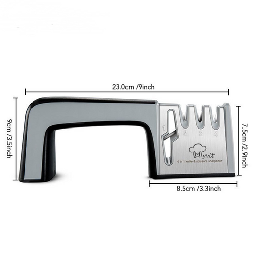 Kitchen Quick Knife Sharpener with Customizable Stone