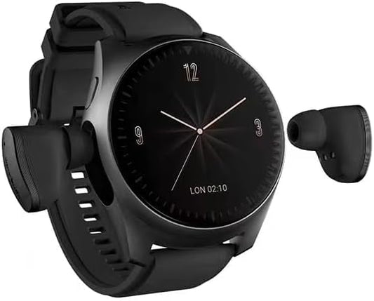 Generic KORONA Wearbuds Watch 2 Smart Wtach with Wireless EarbudsSmartwatch for MenFitness TrackerHeart RateAnswer CallSleep MonitorSports Smart Watch Long Time Standby middle BLACK