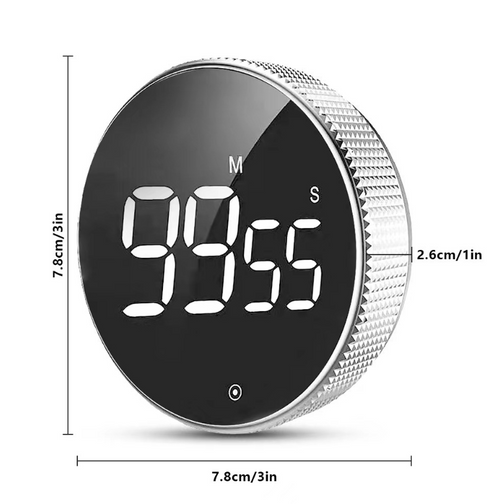 Magnetic LED Digital Timer Countdown Clock (One Piece)